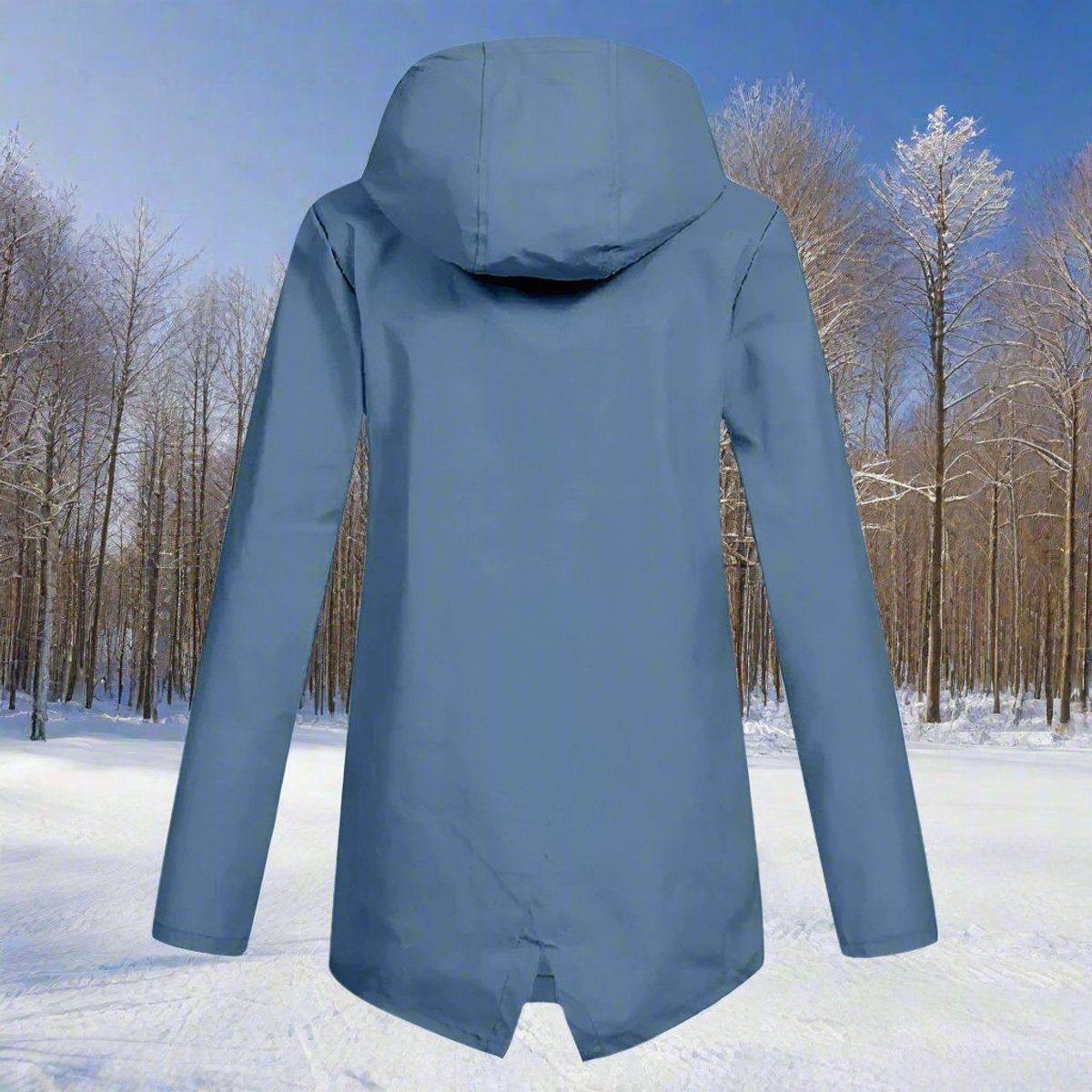 Freya | Women's Waterproof Hooded Rain Jacket Zip-Up Adjustable Cuffs Pockets