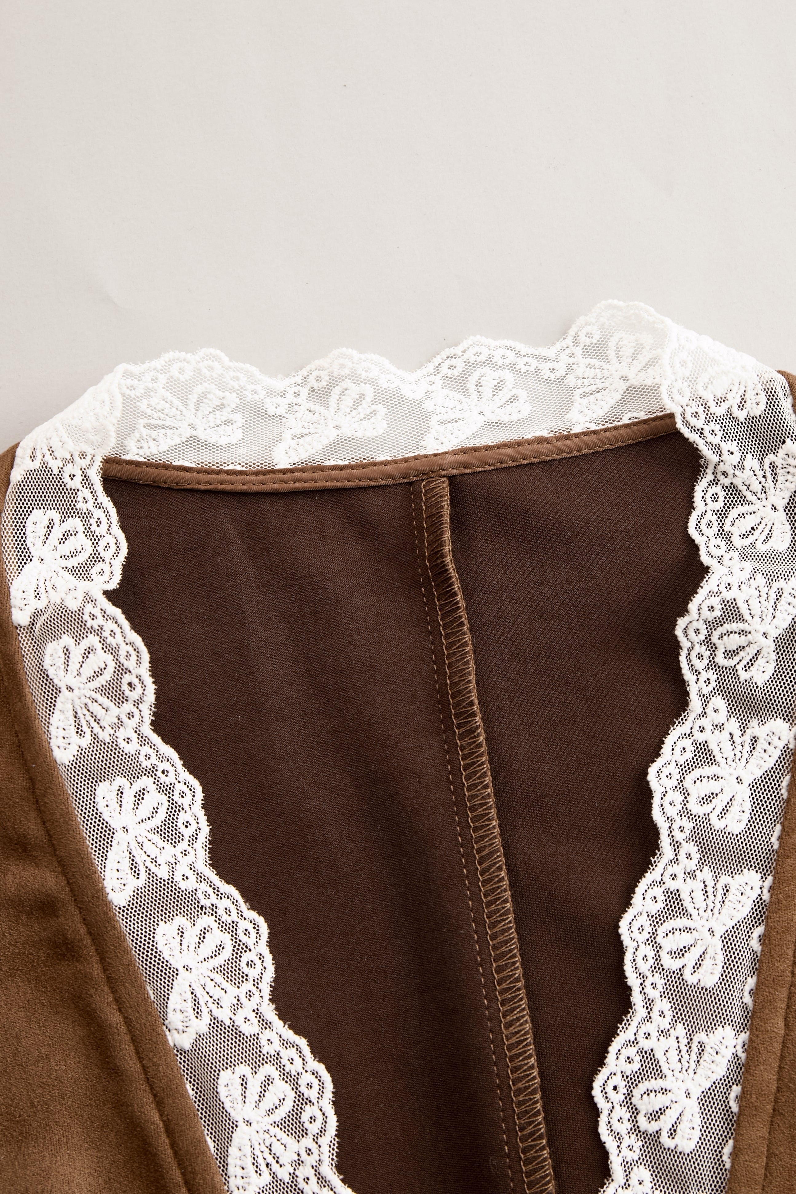 Rosie | Women's Western Lace Long-Sleeve V-Neck Fitted Snap-Button Blouse