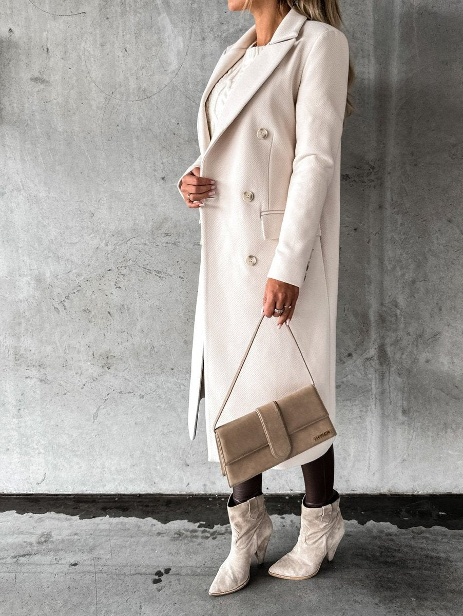 Phoebe | Women's Winter Coat Long Double-Breasted Maxi Overcoat