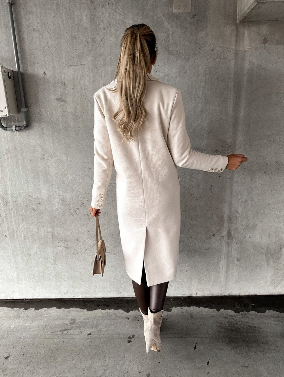 Phoebe | Women's Winter Coat Long Double-Breasted Maxi Overcoat