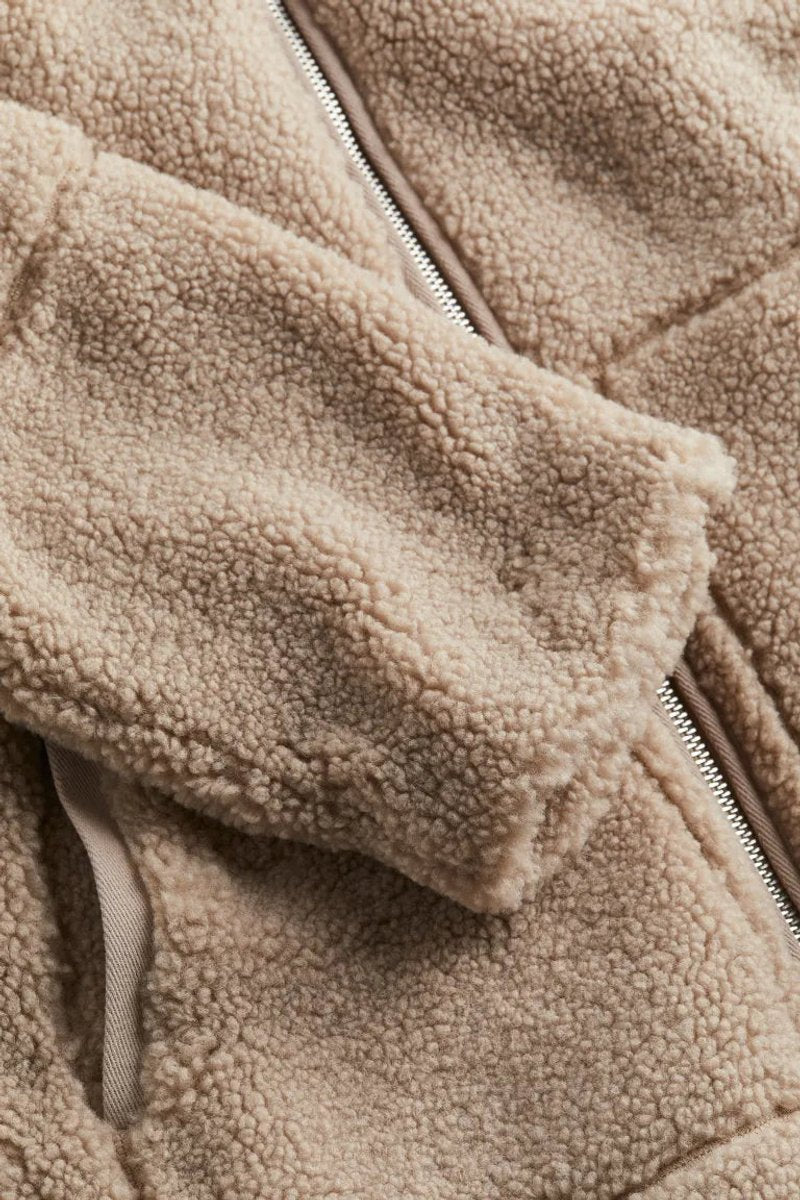 Freya | Women's Winter Coat Relaxed Fit Teddy Fleece Zip-Up Jacket