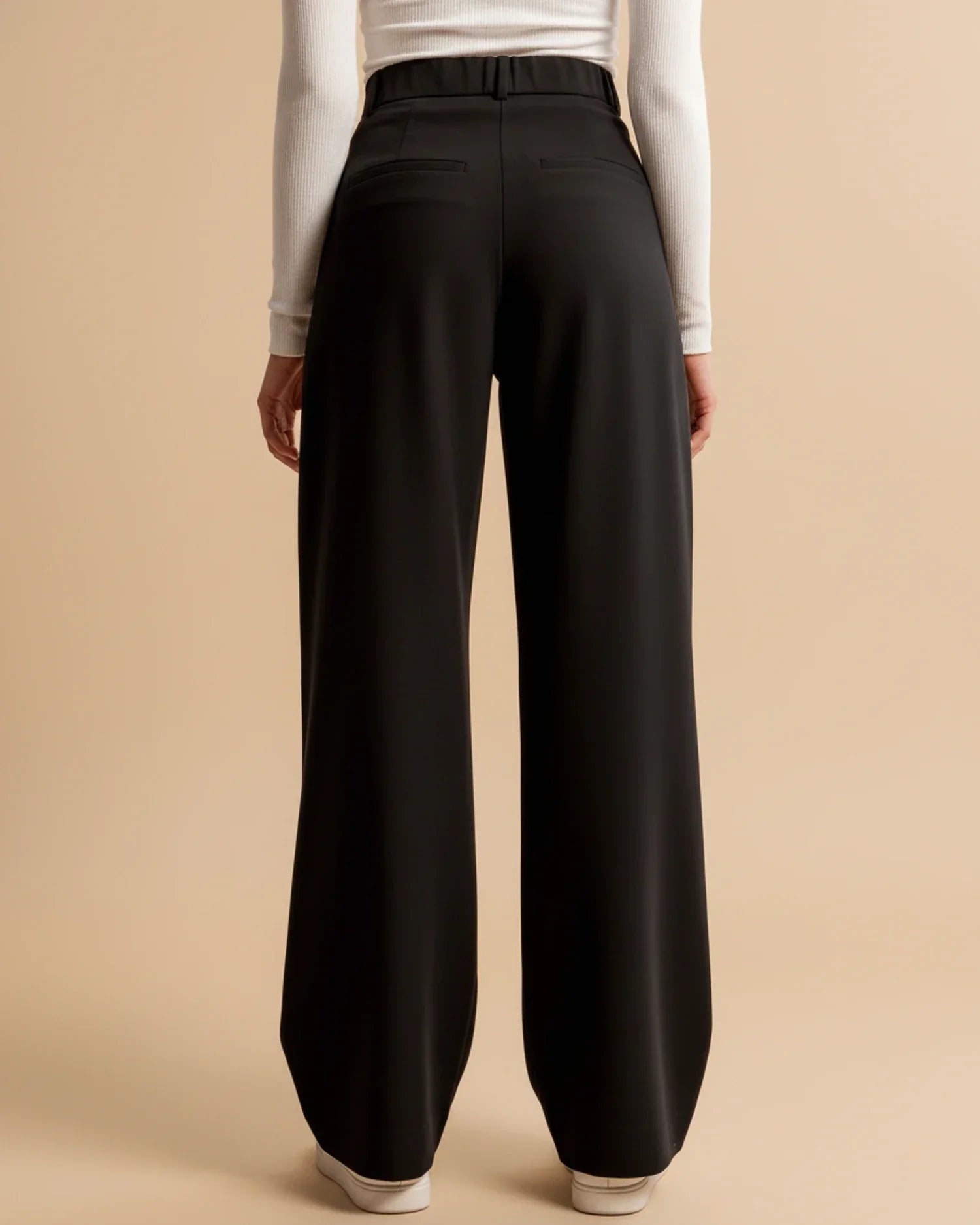 Eloise | High Waist Pleated Leg Trousers with Tailored Fit